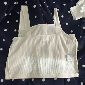 american eagle tanktop, cream/white color.